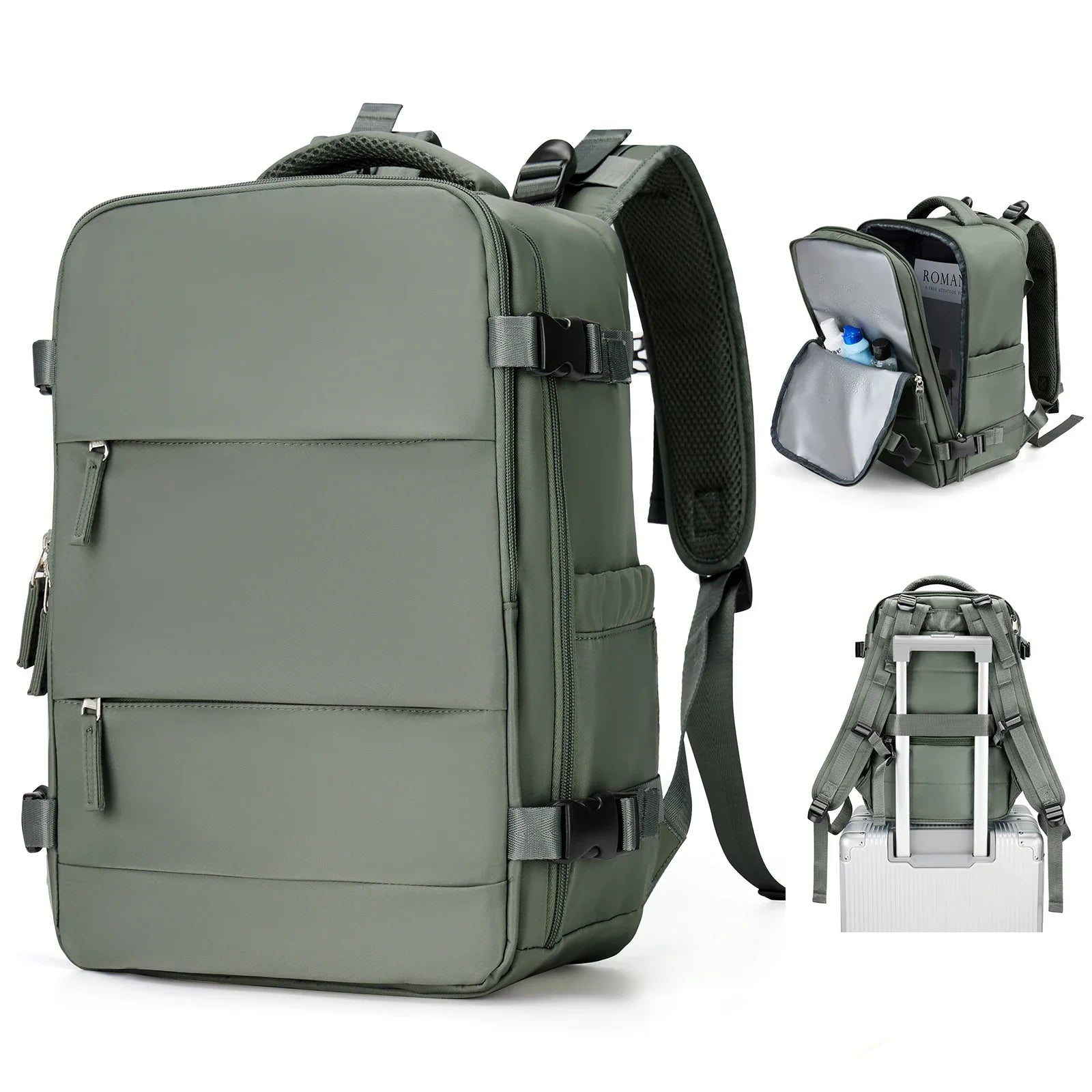 Reiserugzak Travomate | Waterdicht & Veelzijdig | 15,6" Laptopvak | Grote capaciteit met nat-droog scheiding