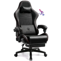 Solvian - Ergonomische Gamingstoel met Voetsteun en Ingebouwde Sprekers