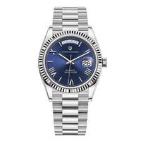 Luxe automatische herenhorloge - RVS, zelfopwindend, kalenderfunctie - Stijl voor elke gelegenheid