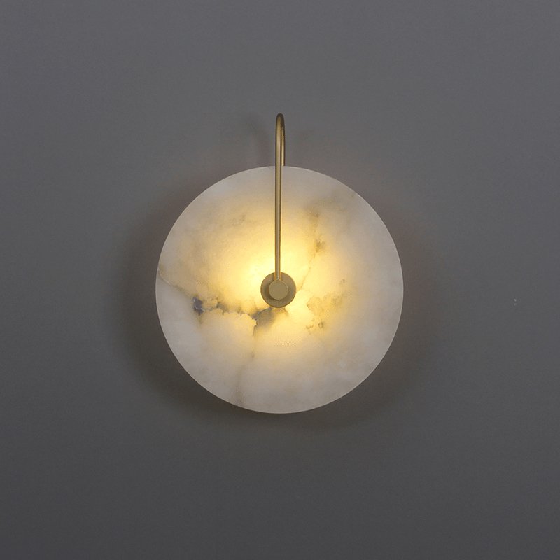 Kristy Alabaster LED Wandlamp Rond Iconisch Circulair