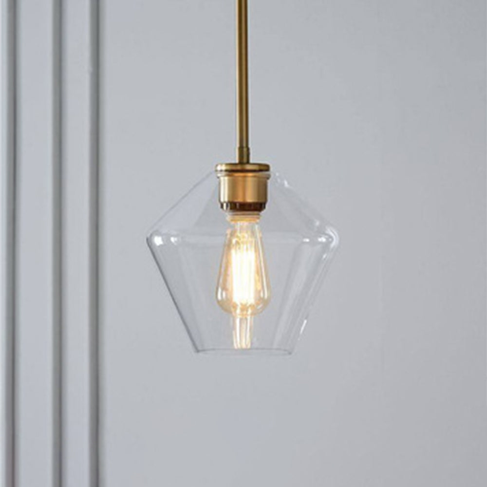 Juni Hanglamp Glas, Helder/Amber Diamantvorm