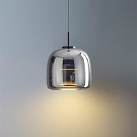 Juni Morden Glazen Hanglamp Helder/ Rookgrijs/ Amber