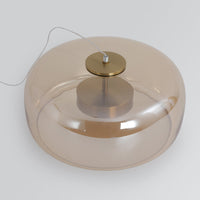 Juni Morden Glazen Hanglamp Helder/ Rookgrijs/ Amber