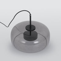 Juni Morden Glazen Hanglamp Helder/ Rookgrijs/ Amber