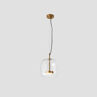 Juni Morden Glazen Hanglamp Helder/ Rookgrijs/ Amber