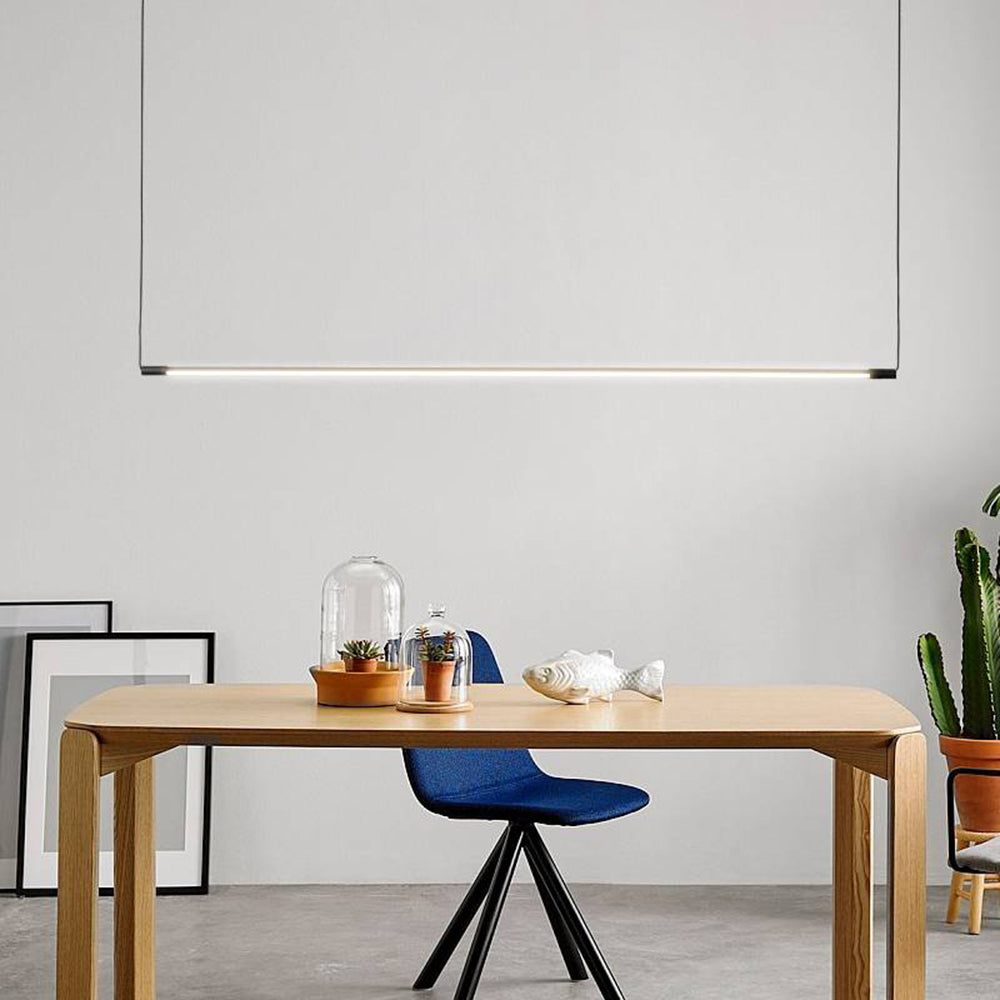 Zynar Minimalistische Lineaire Hanglamp, Zwart