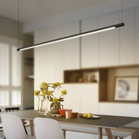 Zynar Minimalistische Lineaire Hanglamp, Zwart