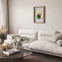 Afdrukset | Baby Hand- en Voetafdruk met Klei | Houten lijst als Aandenken | MemoNest