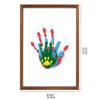 Afdrukset | Baby Hand- en Voetafdruk met Klei | Houten lijst als Aandenken | MemoNest