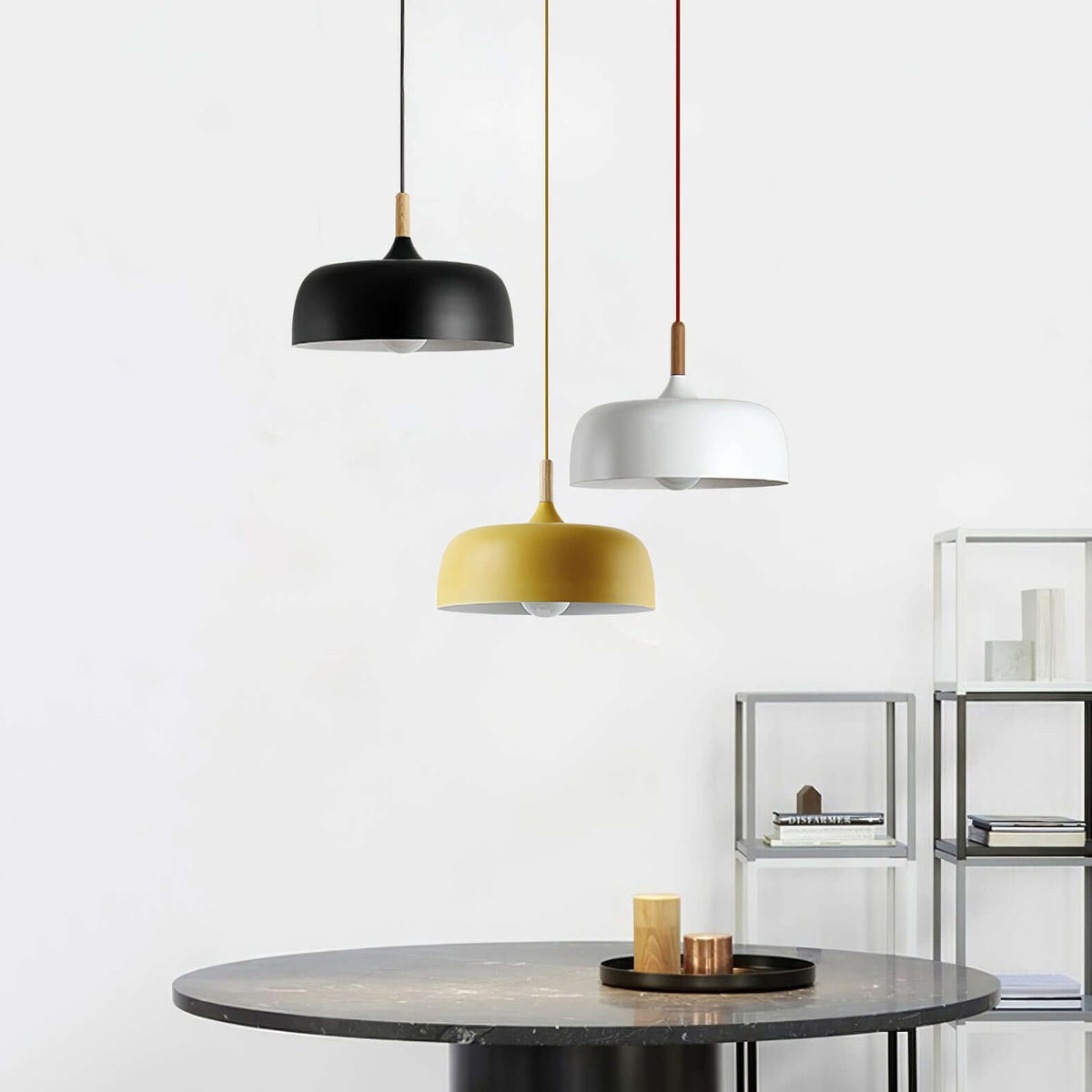 Birken Nordic Hout en Zink Hanglamp
