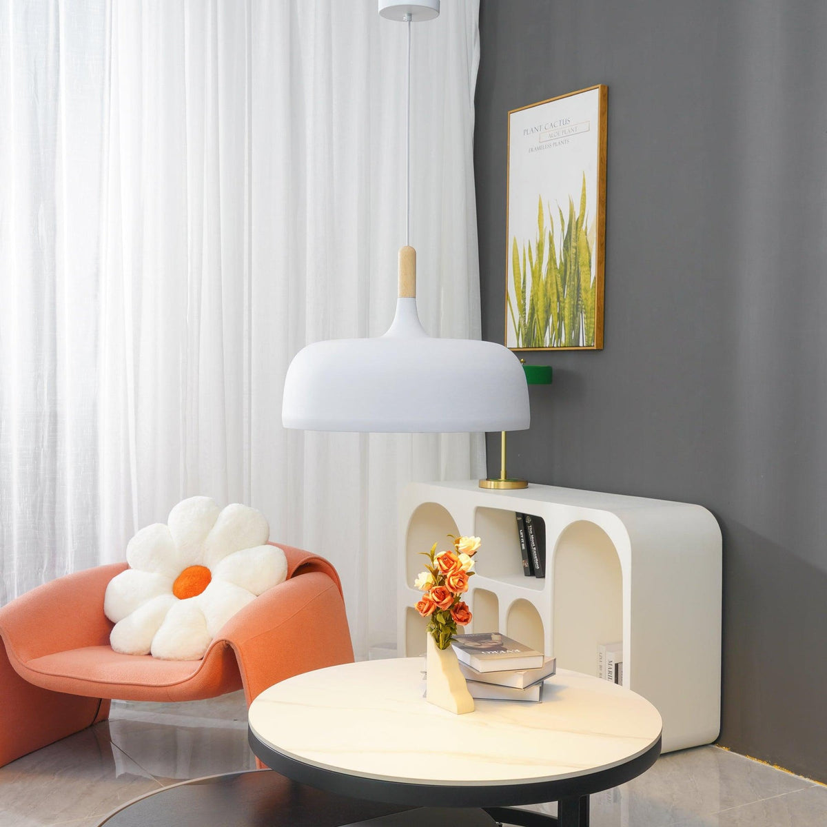 Birken Nordic Hout en Zink Hanglamp