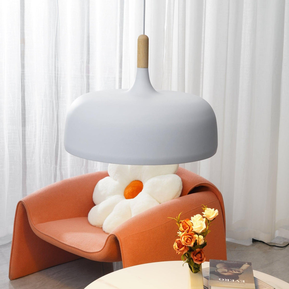 Birken Nordic Hout en Zink Hanglamp