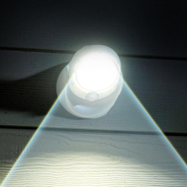 LUXWÄCHTER LED-veiligheidslamp | Met bewegingssensor en timer | Draadloos en weerbestendig | 450 lumen