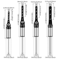 Adapter- & Beitelset voor precieze pen gaten | 8 Opzetstukken 6–16 mm | Compatibel met boormachines