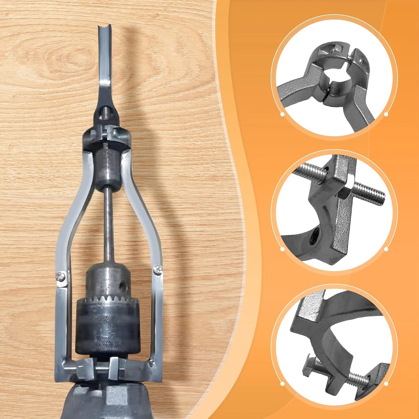 Adapter- & Beitelset voor precieze pen gaten | 8 Opzetstukken 6–16 mm | Compatibel met boormachines