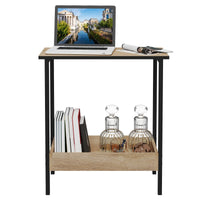 Velistra - Bijzettafel en Salontafel met 2 Legplanken en Extra Opbergruimte