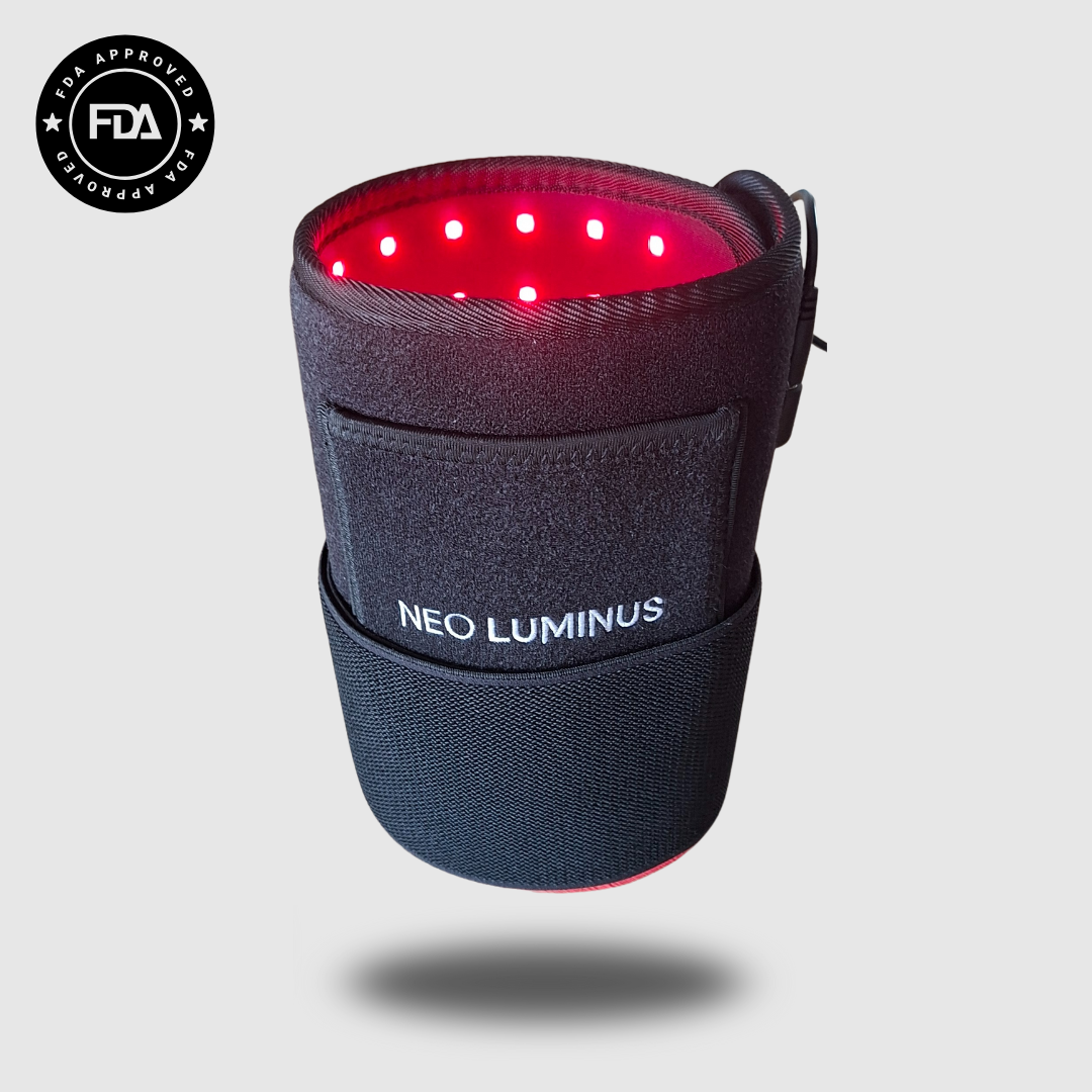 Elleboog- en gewrichtsondersteuning met dubbele rode en nabij-infrarode lichttherapie pad