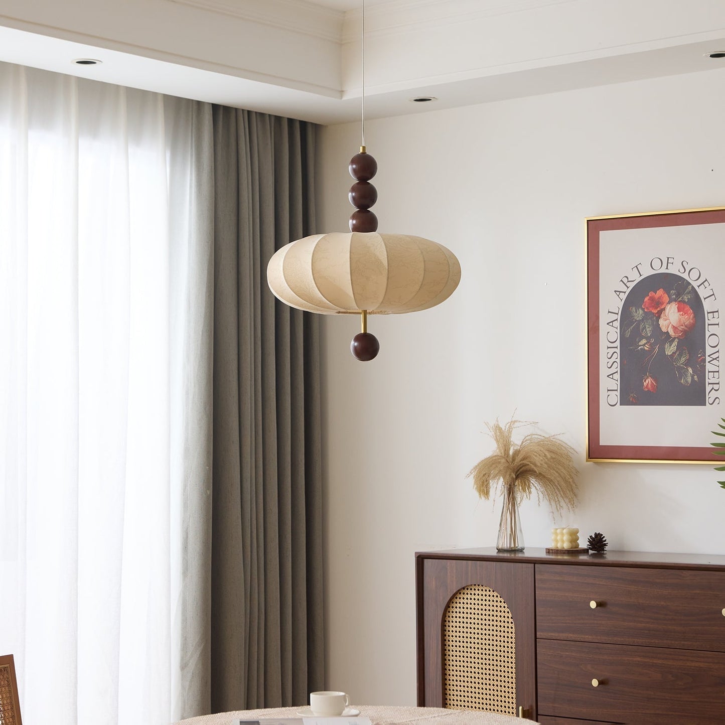 Orla Vintage in Stof Hanglamp