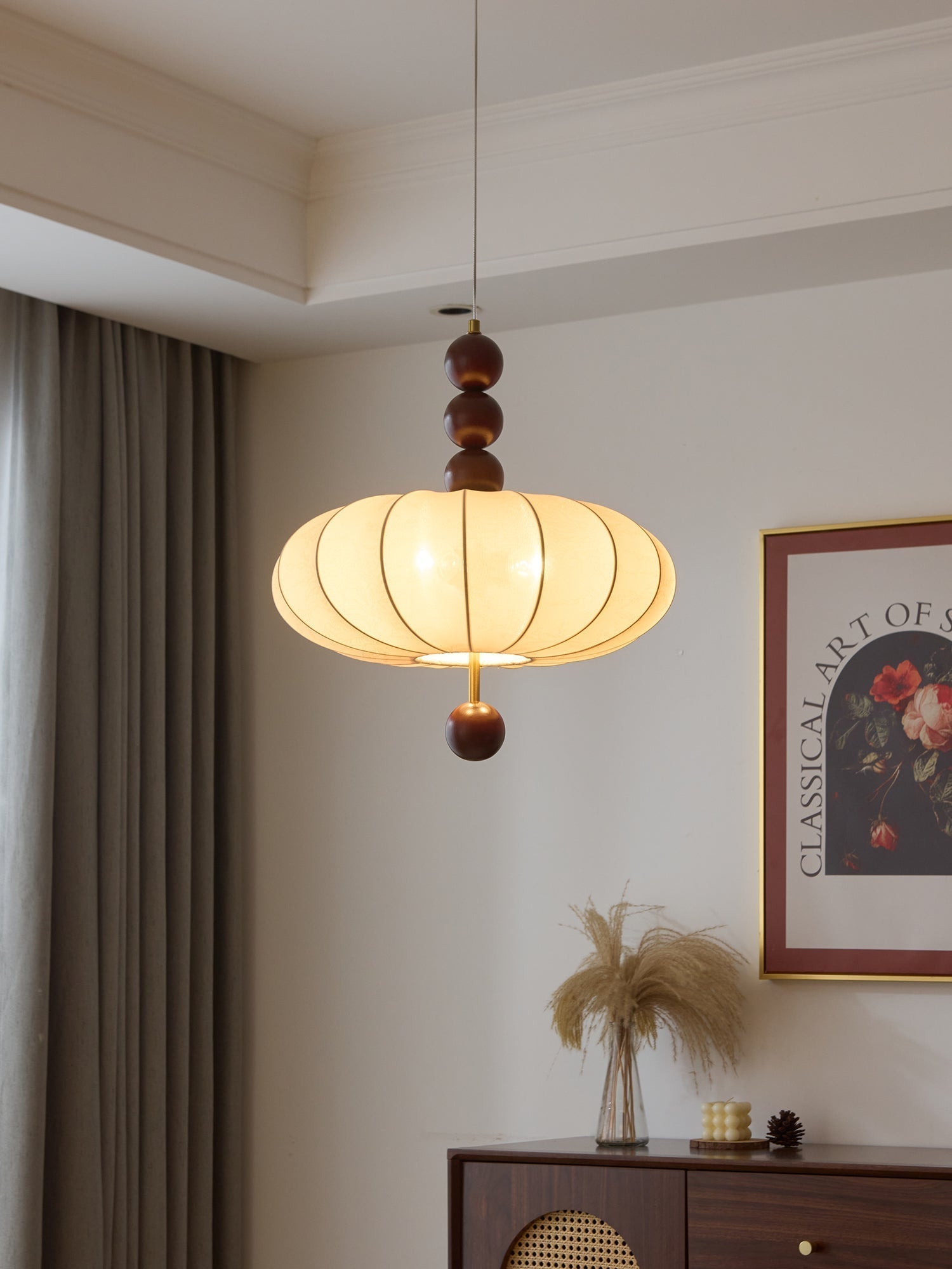 Orla Vintage in Stof Hanglamp