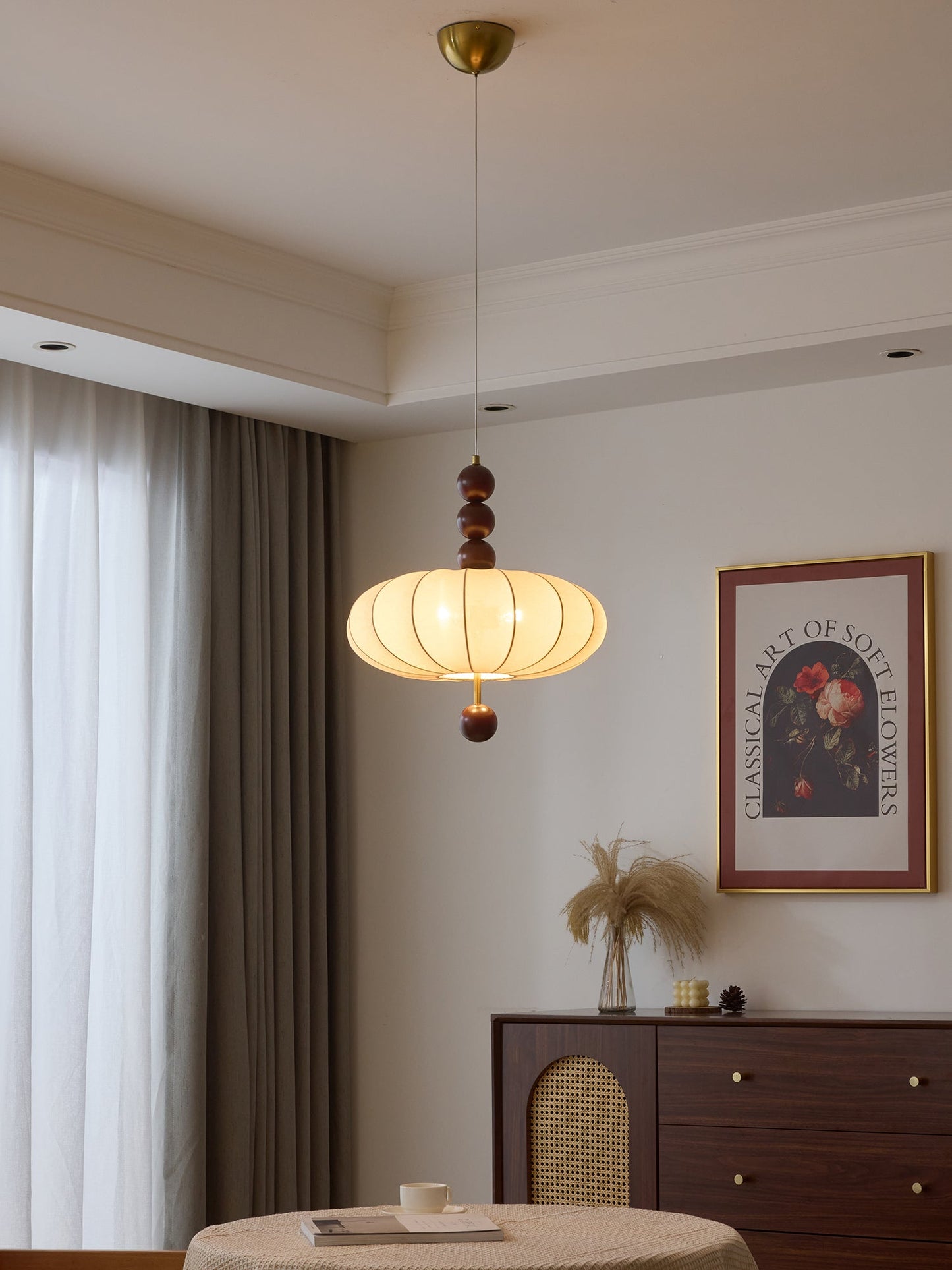 Orla Vintage in Stof Hanglamp