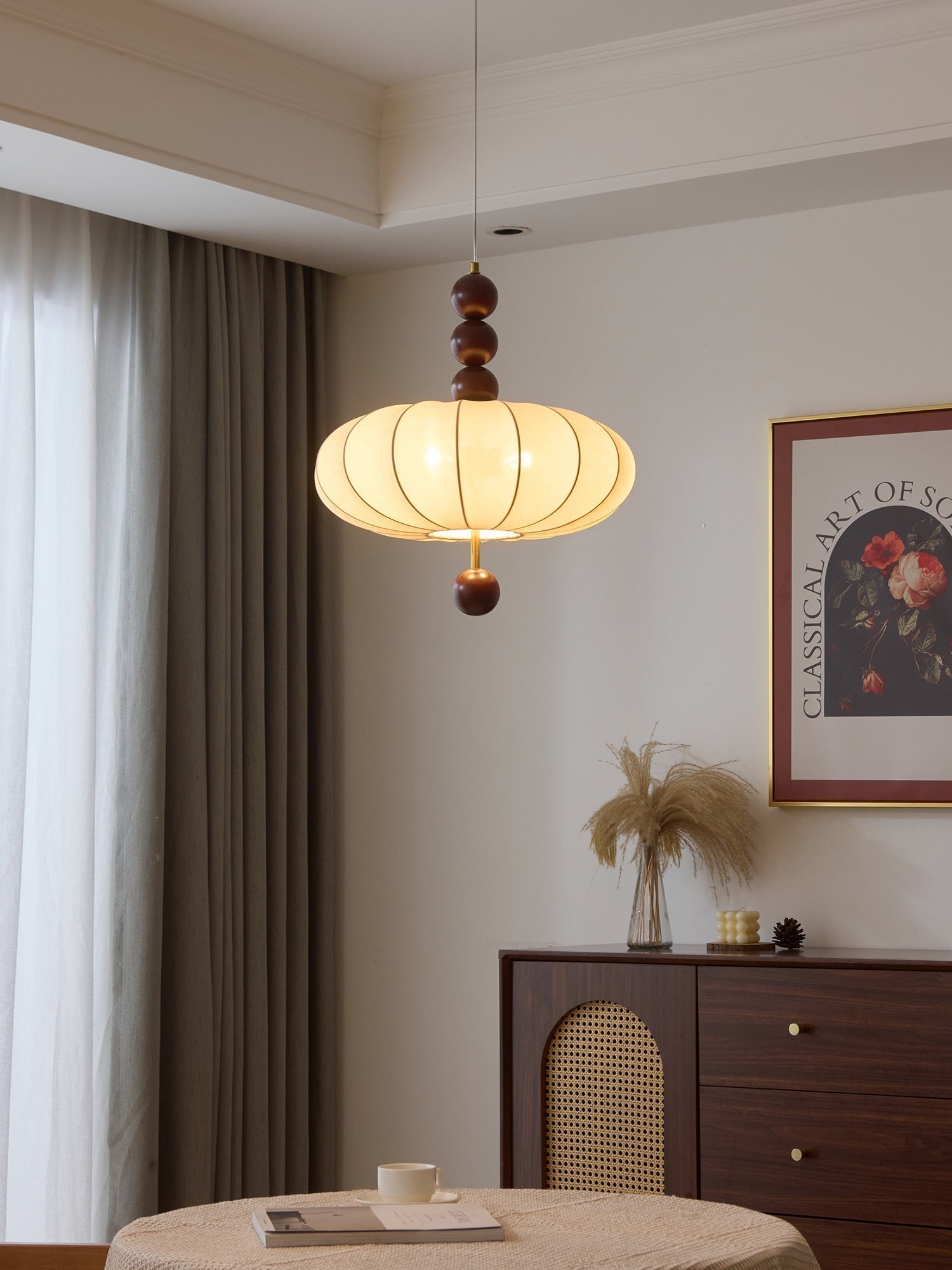 Orla Vintage in Stof Hanglamp