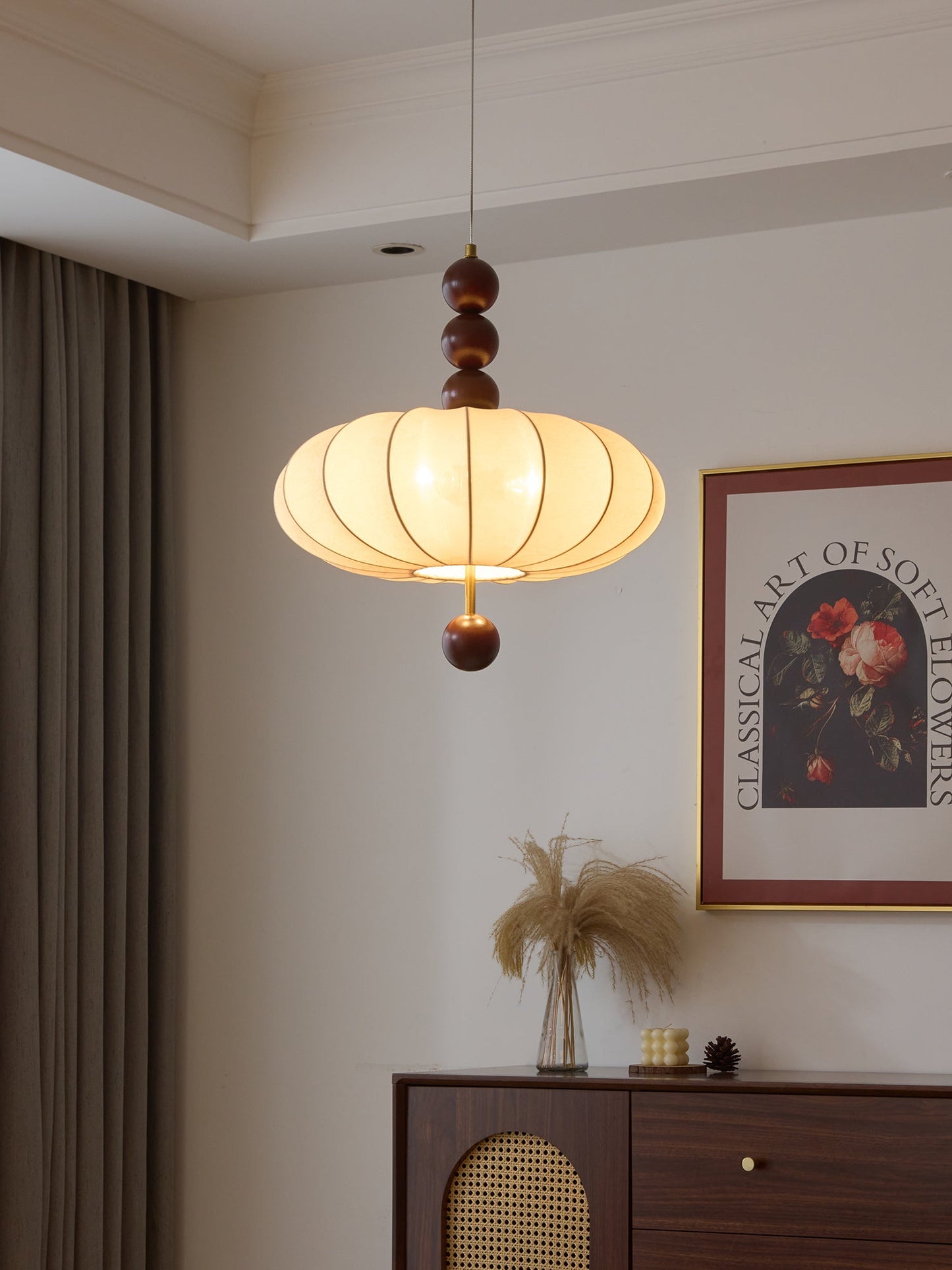 Orla Vintage in Stof Hanglamp