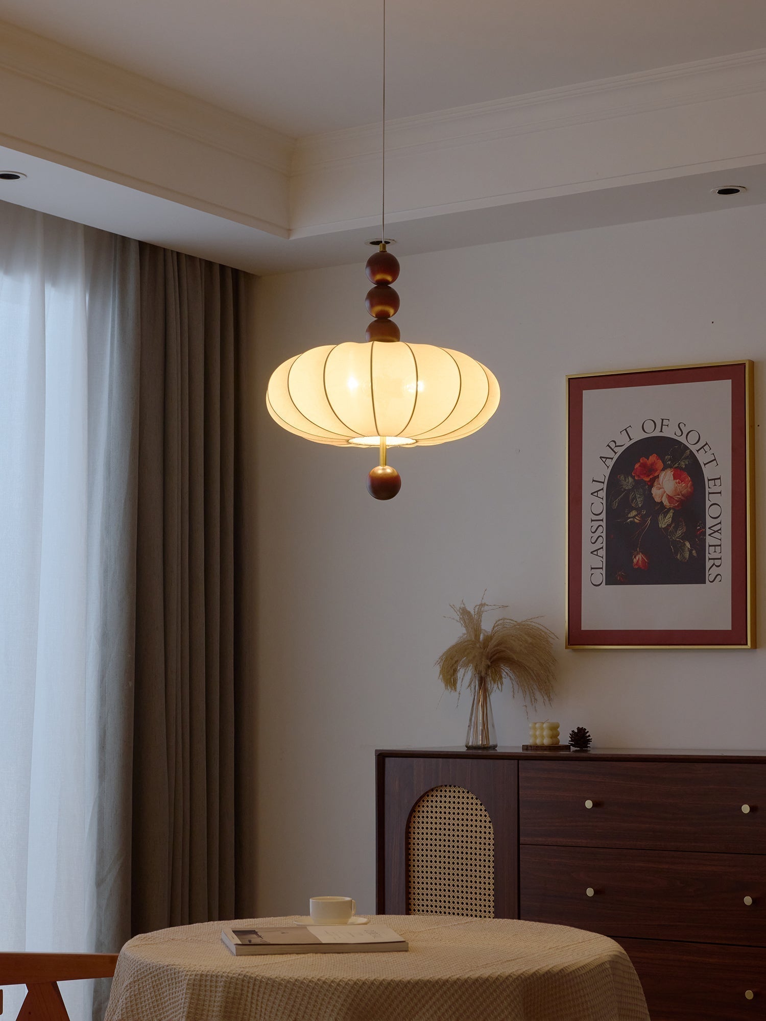 Orla Vintage in Stof Hanglamp
