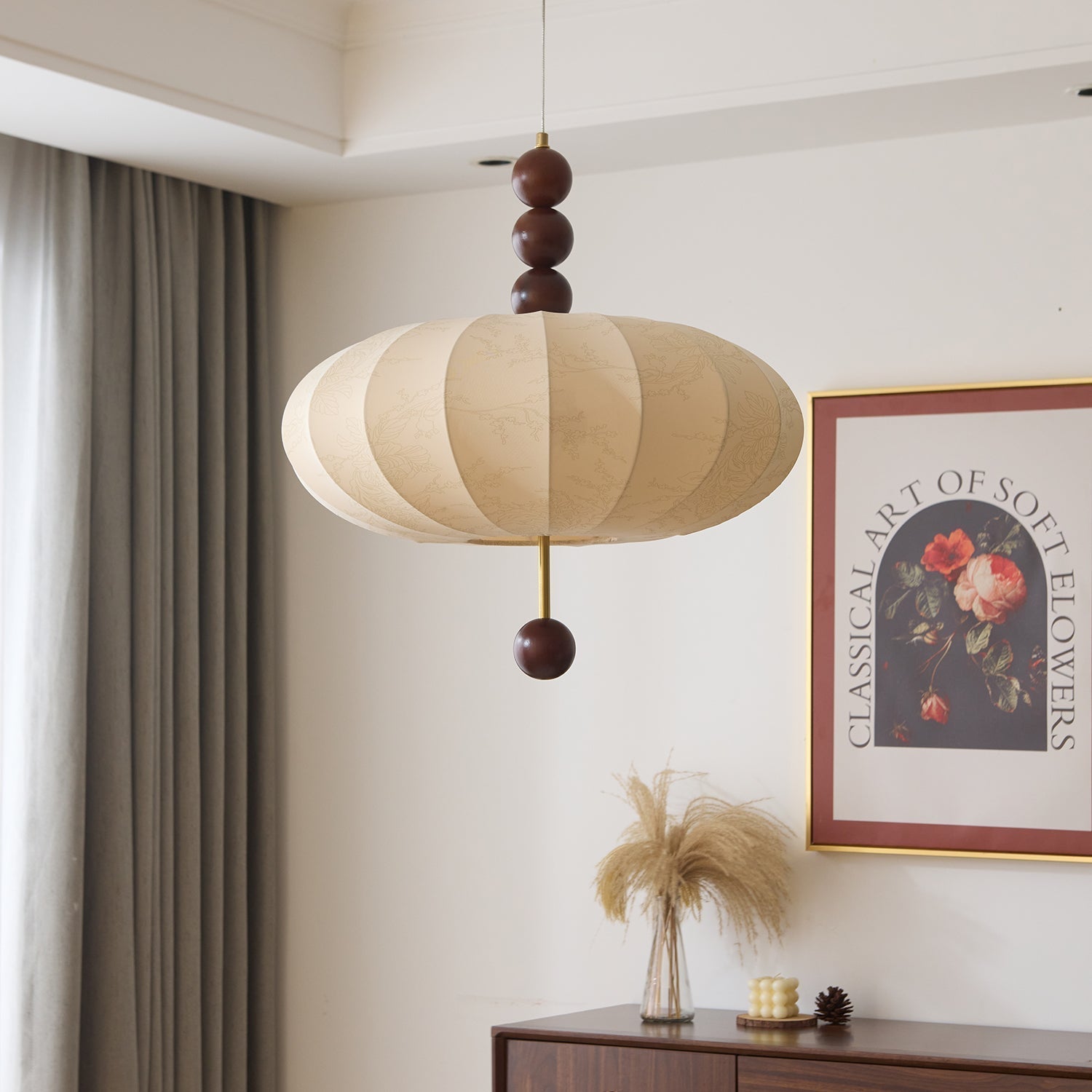Orla Vintage in Stof Hanglamp