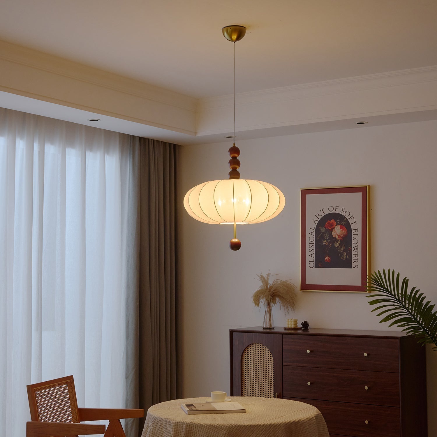 Orla Vintage in Stof Hanglamp
