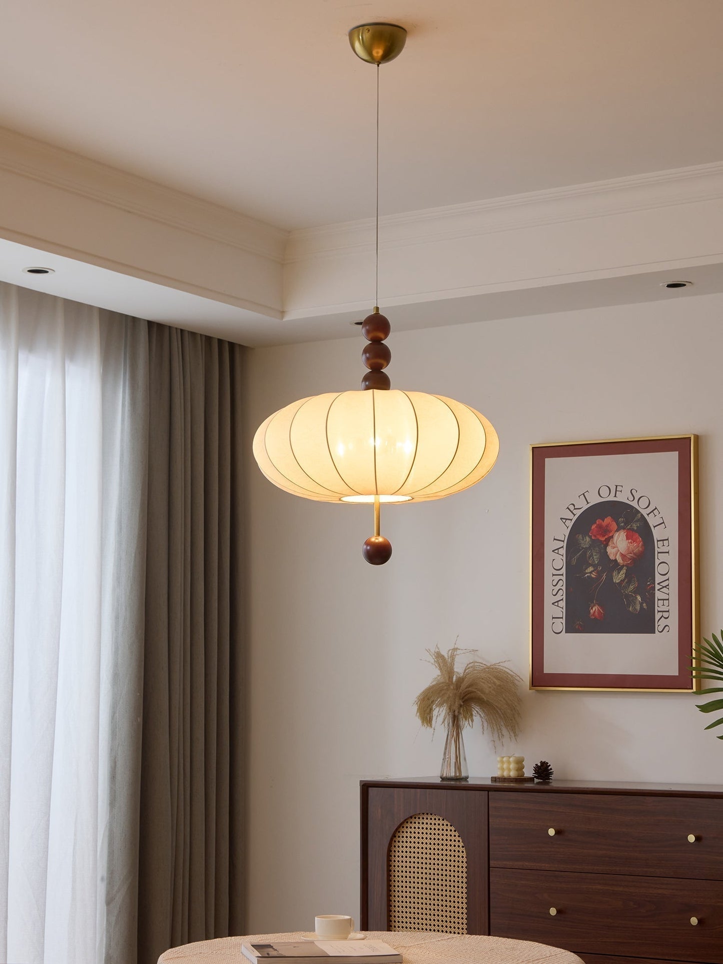 Orla Vintage in Stof Hanglamp