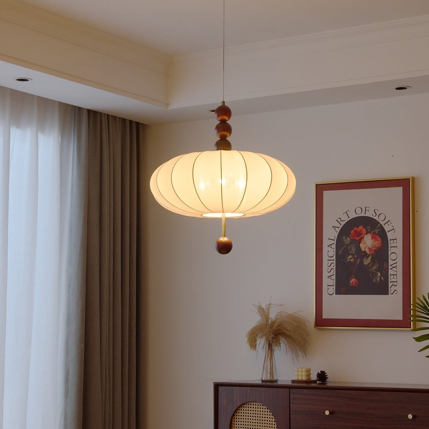 Orla Vintage in Stof Hanglamp