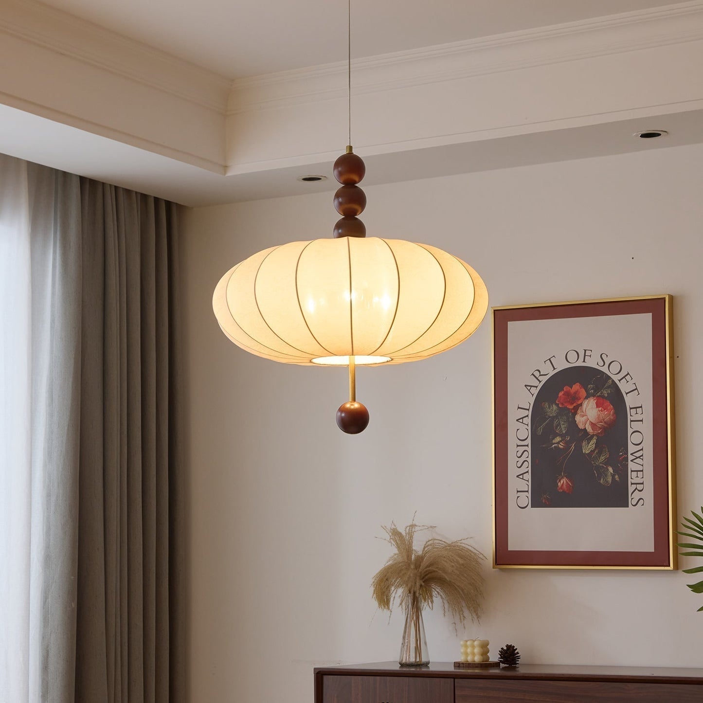 Orla Vintage in Stof Hanglamp