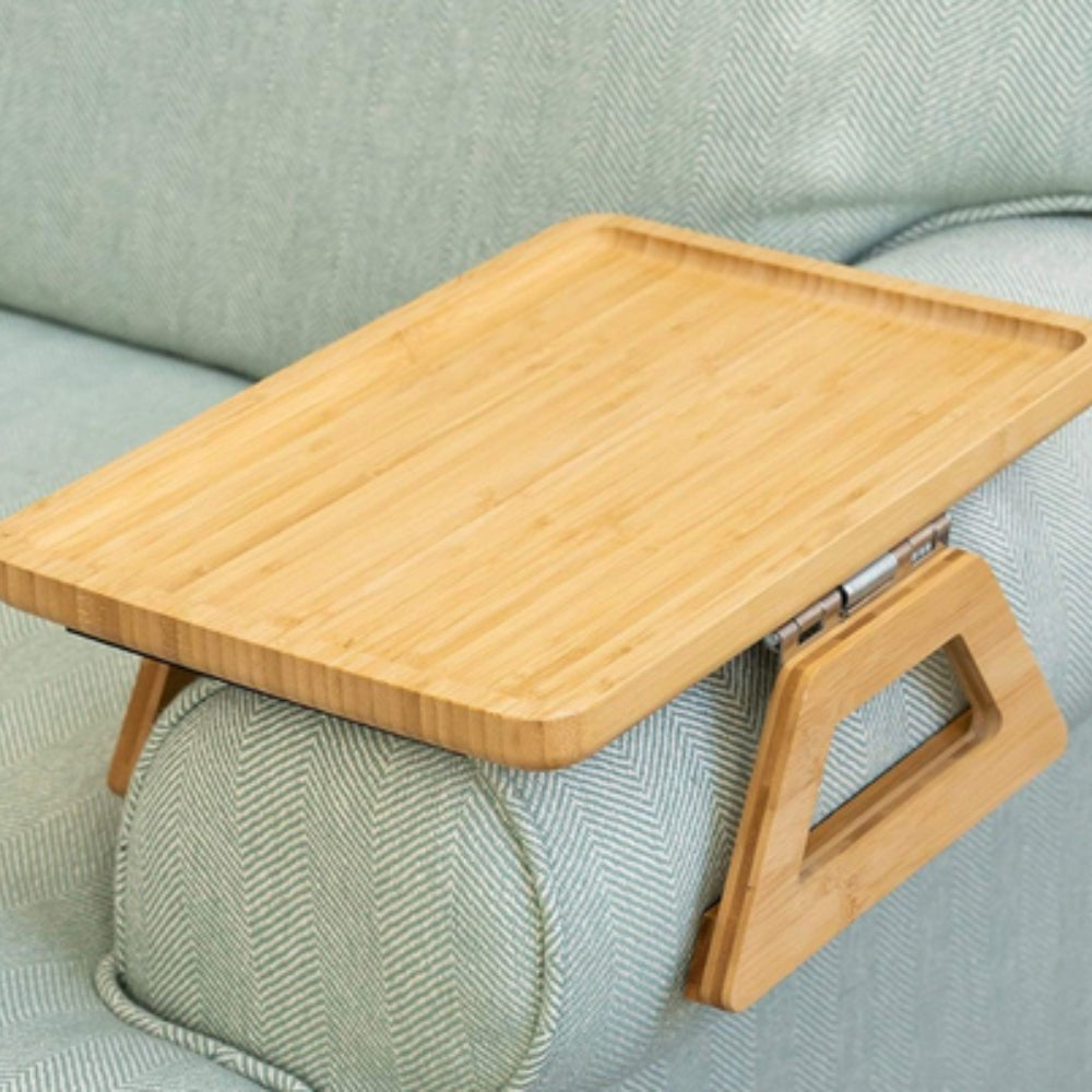 Verstelbare Bamboe Clip-On Arm Tray Tafel