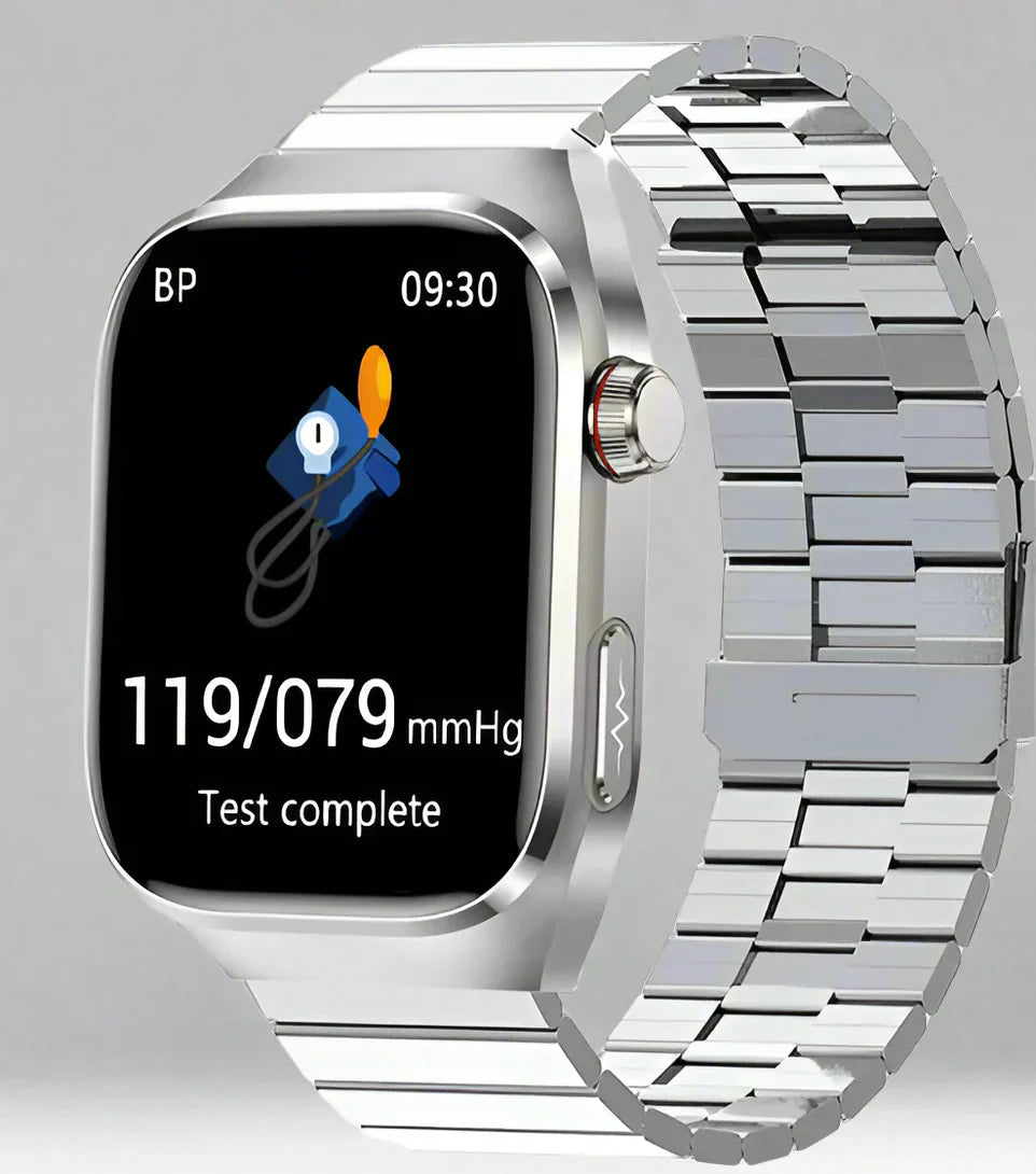 Geavanceerd Gezondheidshorloge | ECG, Bloedglucose, 2.04" AMOLED Display en Fitnessmodus