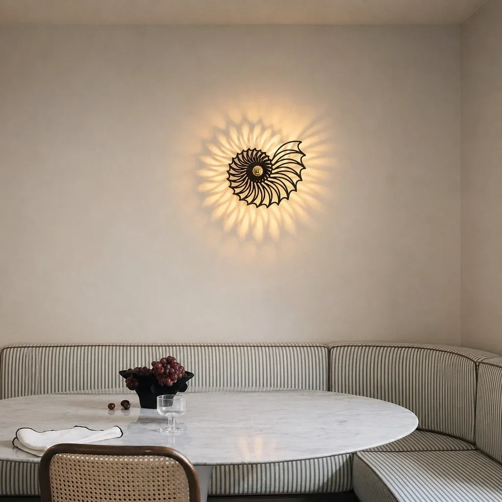 Aegir Nautilus Design Decoratieve LED Wandlamp
