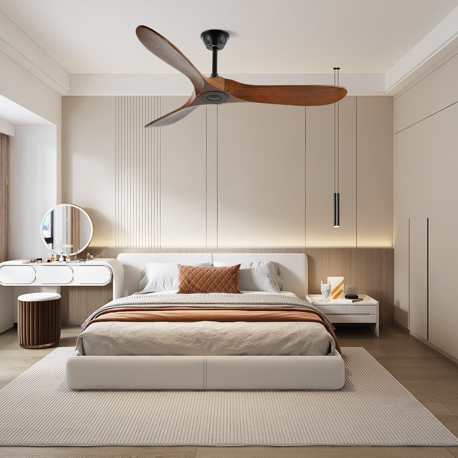 Clivara - Plafondventilator met Afstandsbediening Stil Moderne Ontwerp