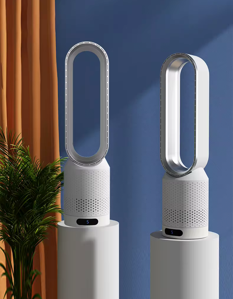 AirPure – Ultrastille bladloze torenventilator (< 32 dB)
