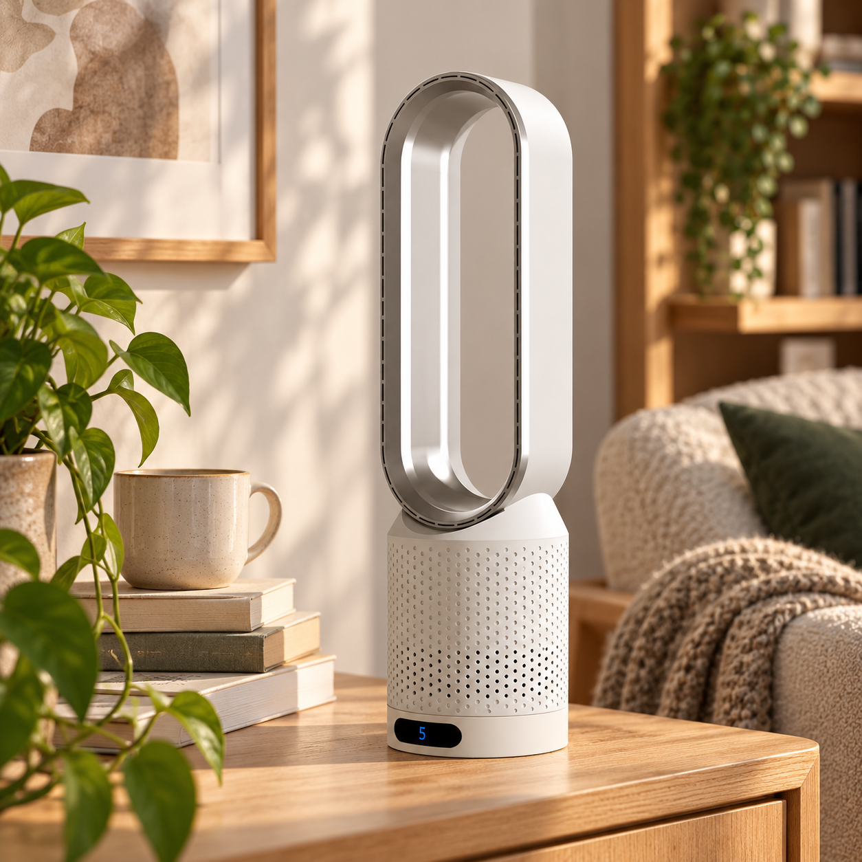 AirPure – Ultrastille bladloze torenventilator (< 32 dB)