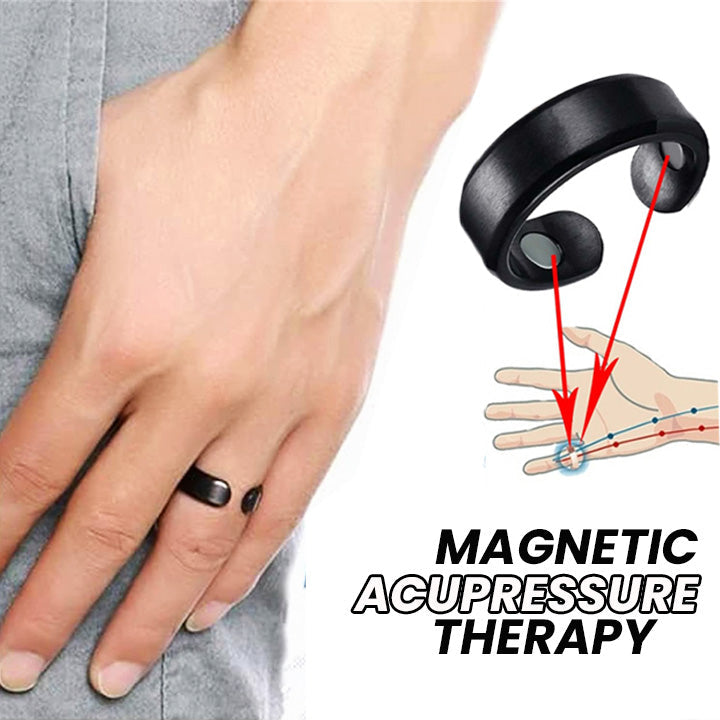 Acupressuur Ring | Handmassage Stimulatie | Verstelbare Comfort Ring | MagnetischeTherapie