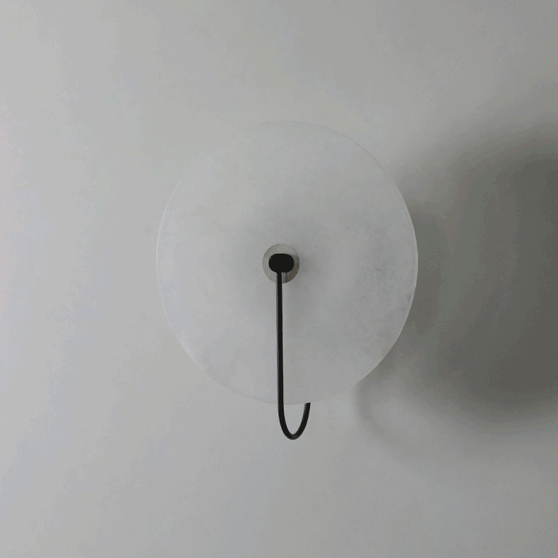 Kristy Alabaster LED Wandlamp Rond Iconisch Circulair