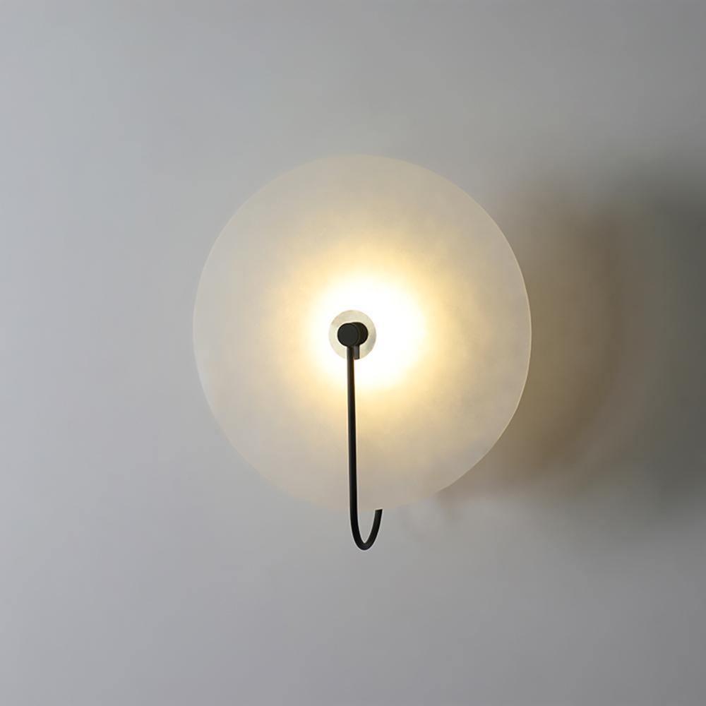 Kristy Alabaster LED Wandlamp Rond Iconisch Circulair