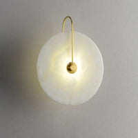 Elaris Wandlamp Globe in Alabaster