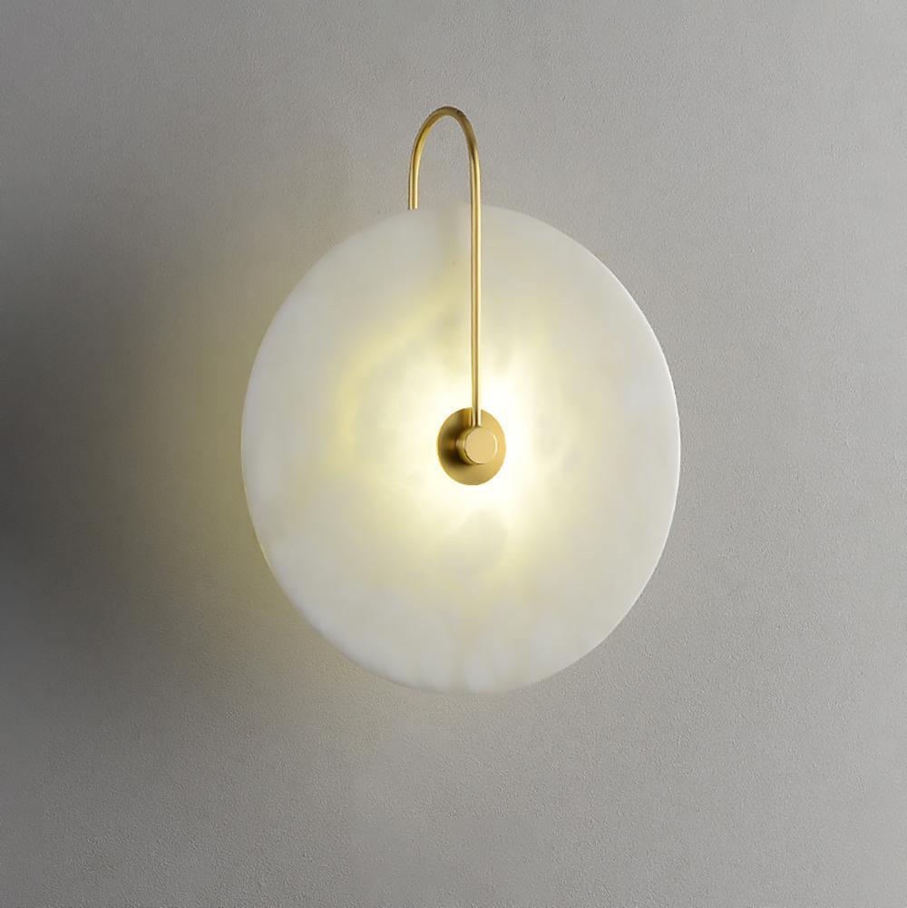 Elaris Wandlamp Globe in Alabaster