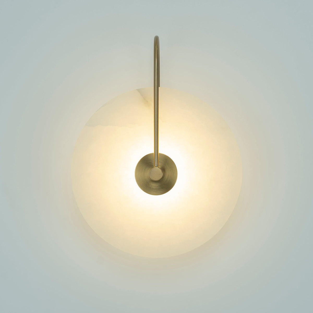 Kristy Alabaster LED Wandlamp Rond Iconisch Circulair