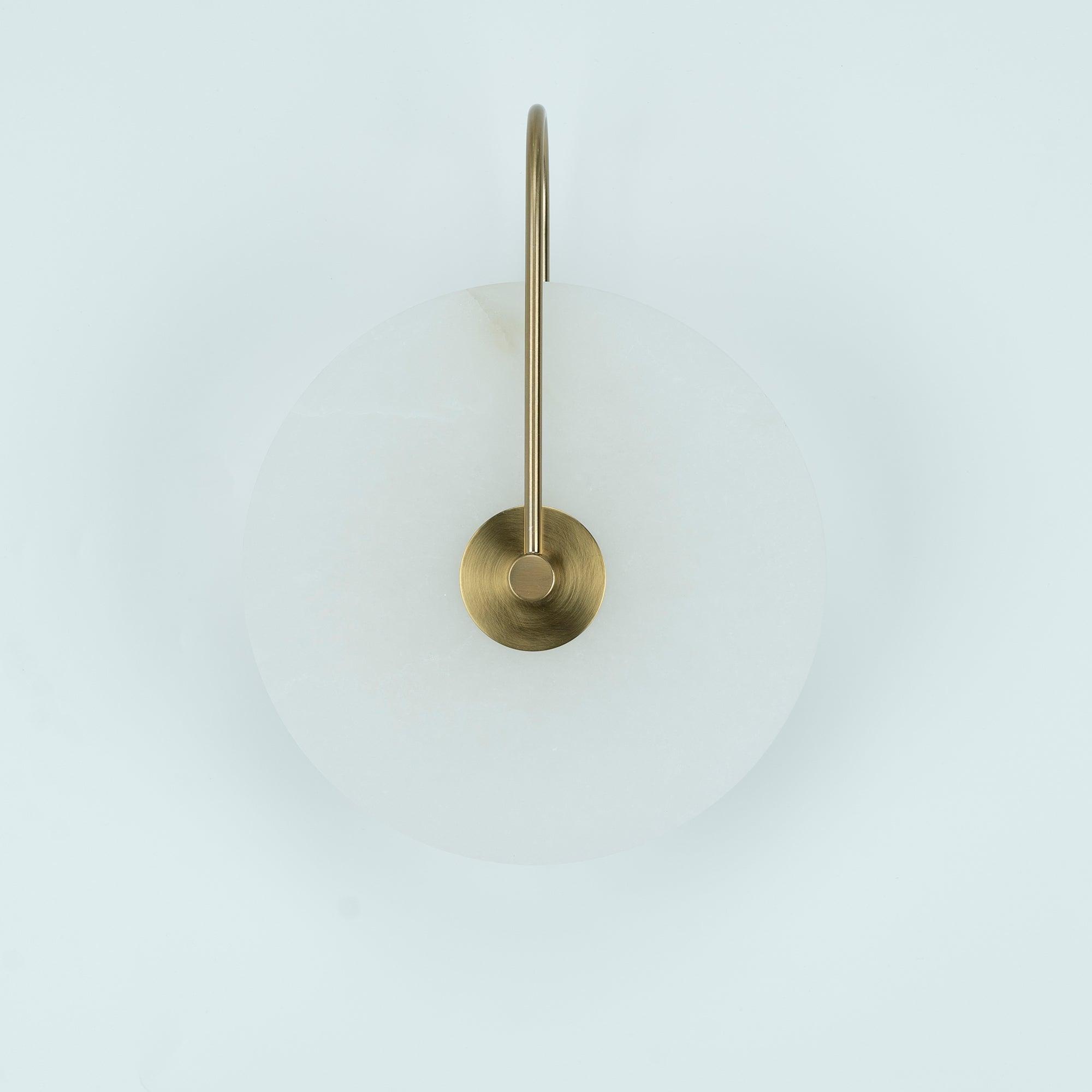 Elaris Wandlamp Globe in Alabaster