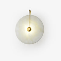 Elaris Wandlamp Globe in Alabaster