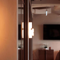 Moderne Rechthoekige Alabaster Essentie Wandlamp