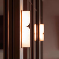 Moderne Rechthoekige Alabaster Essentie Wandlamp