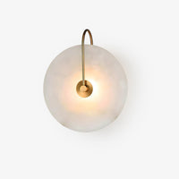 Kristy Alabaster LED Wandlamp Rond Iconisch Circulair