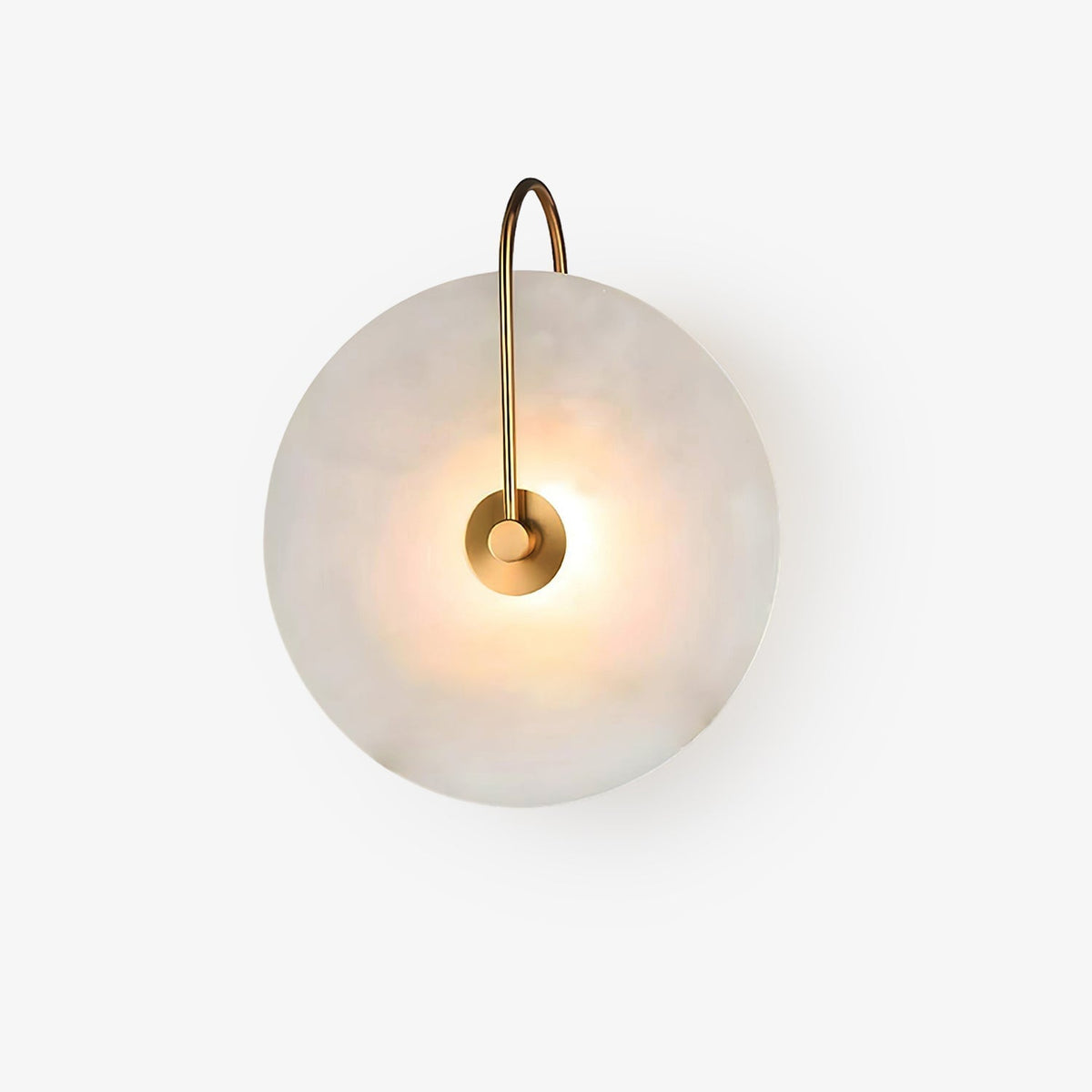 Kristy Alabaster LED Wandlamp Rond Iconisch Circulair